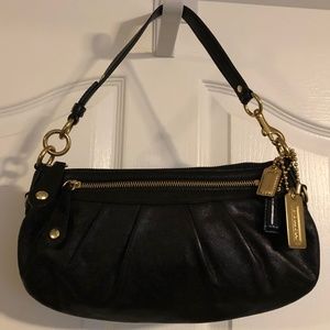 COACH Madeline Black Leather Small Hobo Bag # F0873-12944
